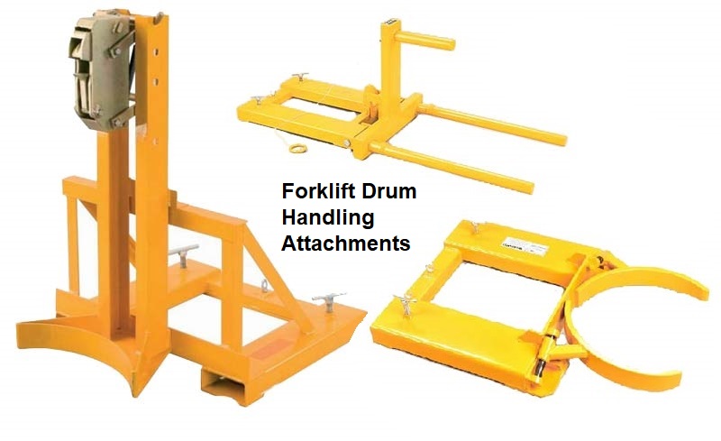 forklift drum handling attachments